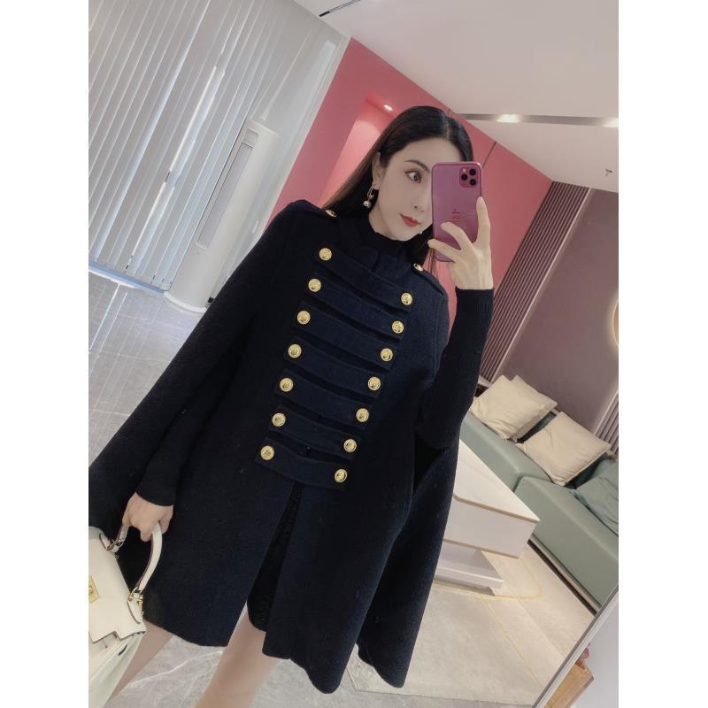 【橦颜推荐】宫廷风双排扣斗篷外套8996