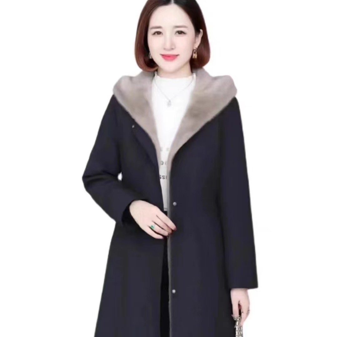 新款冬季整皮黑貂内胆尼克服  内胆可拆卸