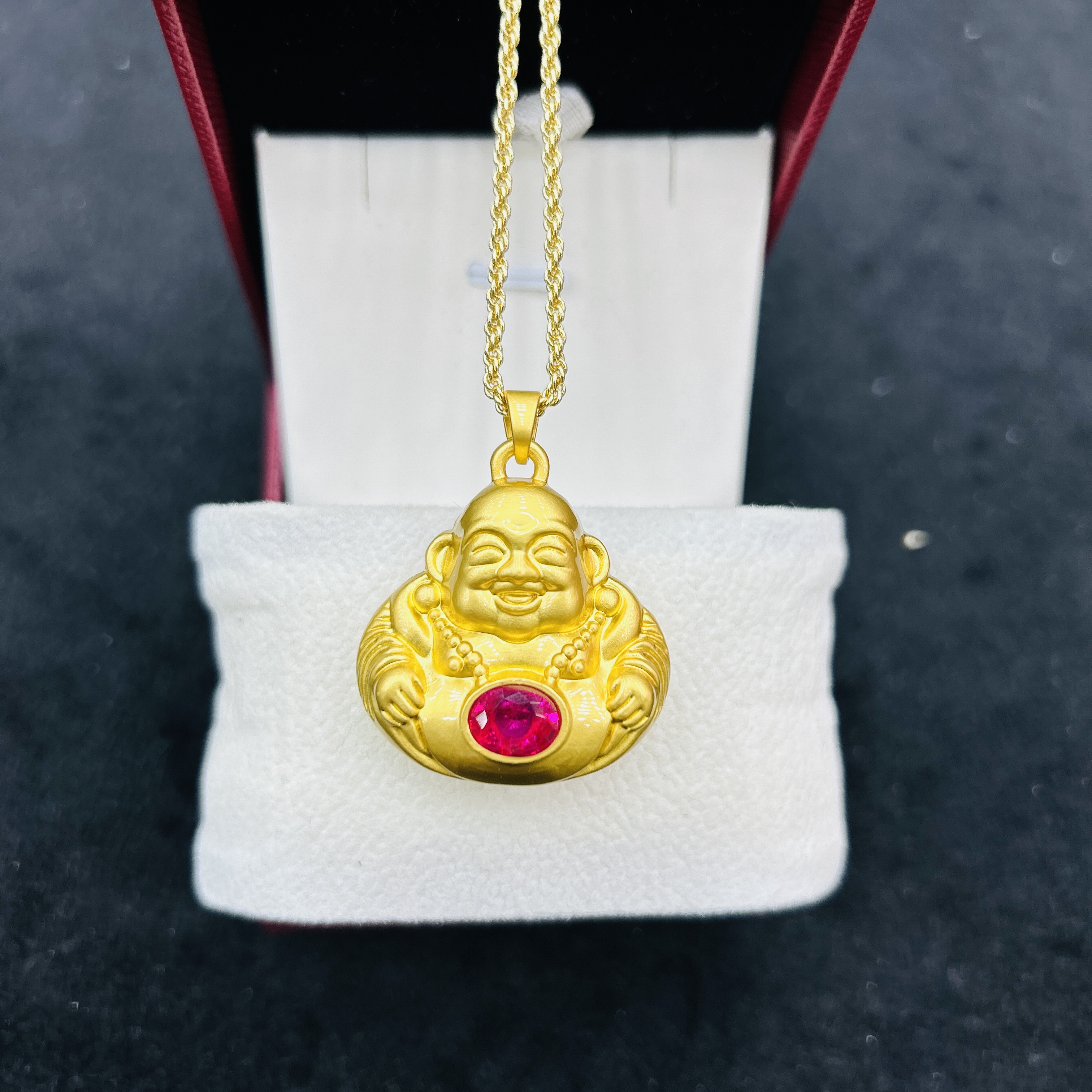 【周总活动专属】天然红宝石大肚佛佛公吊坠（赠链）301w