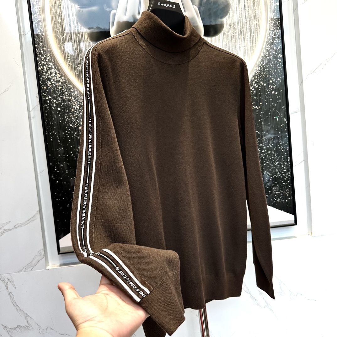 【GF打底衫】24新款秋冬季男士羊毛衫圆领休闲保暖时尚长袖潮流个性