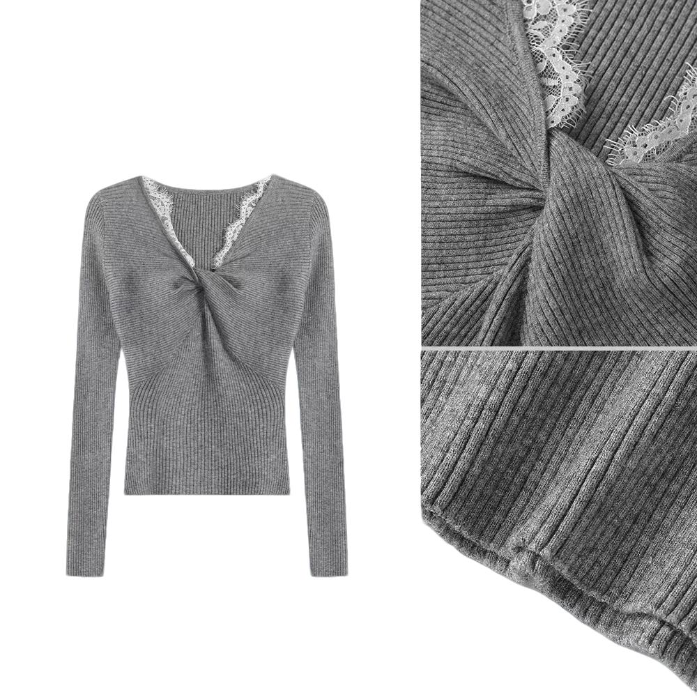 新款甜美蕾丝边内搭上衣9232