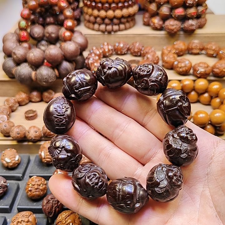 【闪购商品】紫金鼠手串军***意21mm财神紫金鼠手串