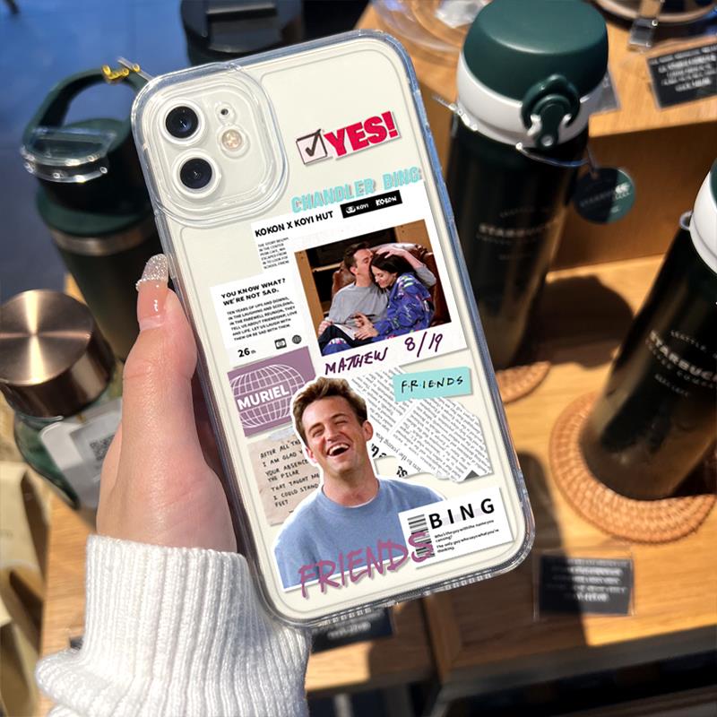 老友记手机保护壳苹果15周边iPhone14钱德勒friends自传13promax