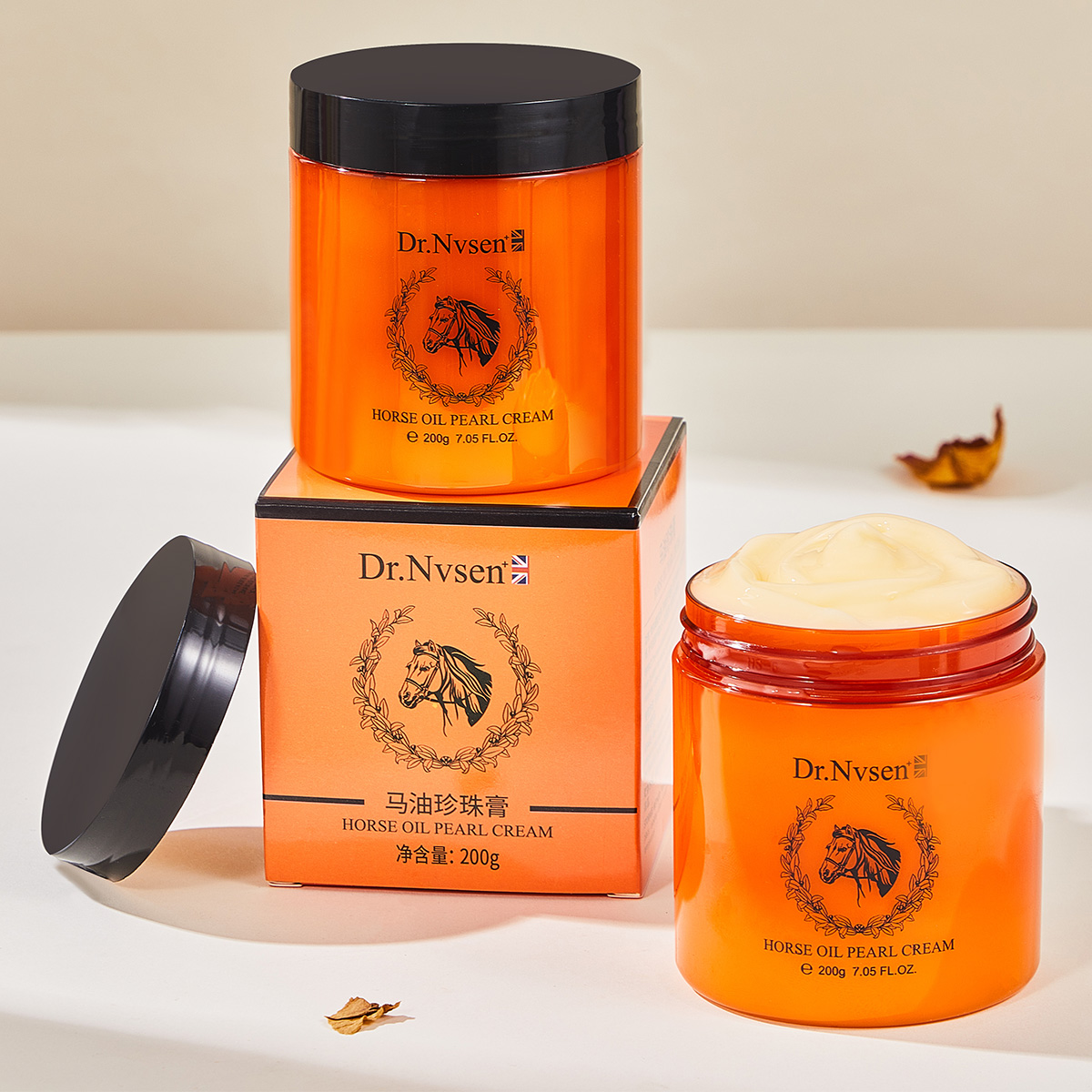 马油珍珠膏修复滋养紧致淡化男女通用Dr.Nvsen清爽面霜正品