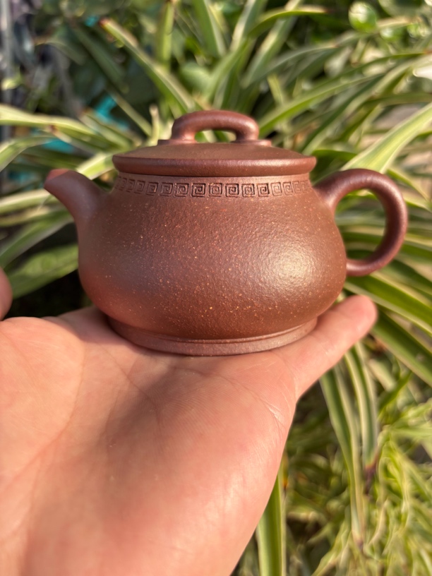 宜兴紫砂壶原矿天青泥精工半手制作180cc紫砂壶