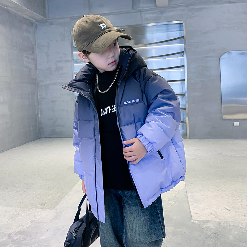 【初-雪】潮童冬季新款加厚韩版羽绒服儿童潮流时尚保暖外套-3697