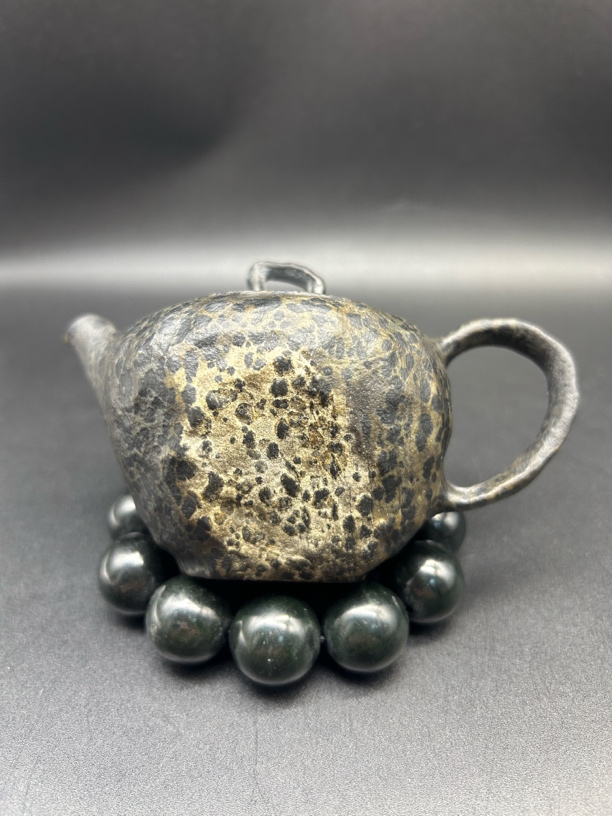 冰碛岩石壶 豹纹带原皮简约随行壶 容量150毫升左右