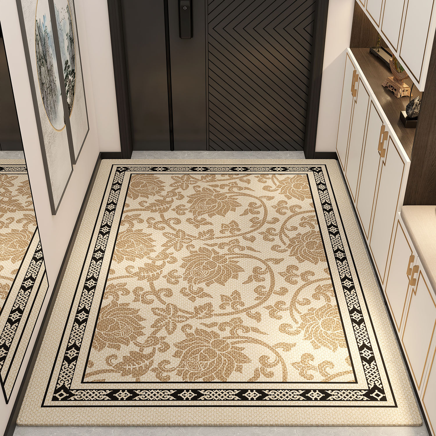 欧莱森高端入户门地垫2024新款防滑家用地毯客厅进门玄关脚垫垫子