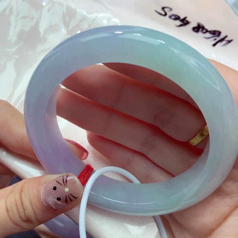 【闪购商品】翡翠手镯未镶嵌56.3圈