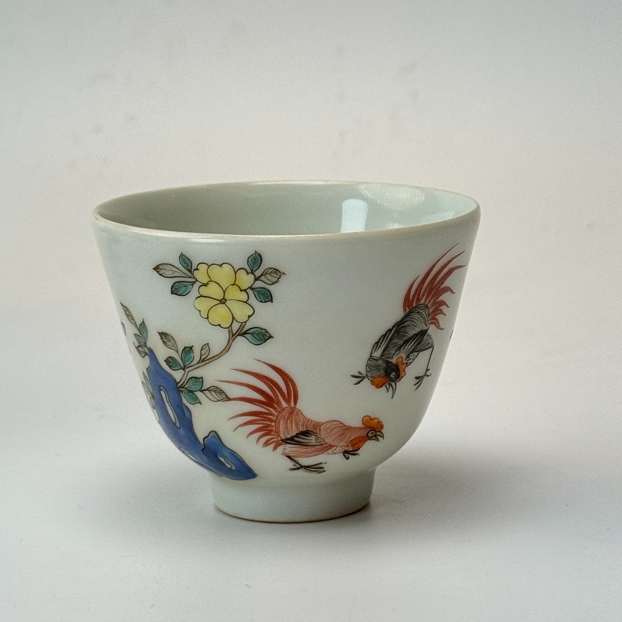 粉彩鸡纹杯BY22X20010203