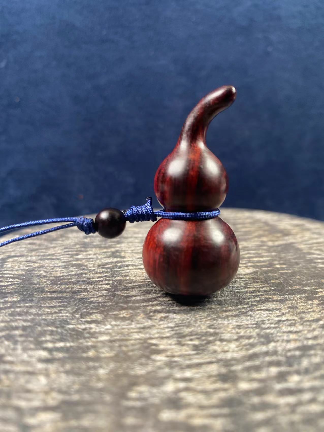 印度小叶紫檀紫檀小葫芦手机挂/钥匙挂