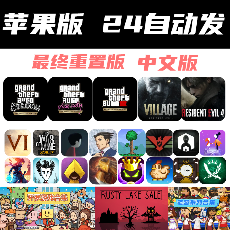 1000款苹果ios游戏 这是我的战争 杀戮尖塔 手机iphone/ipad平板