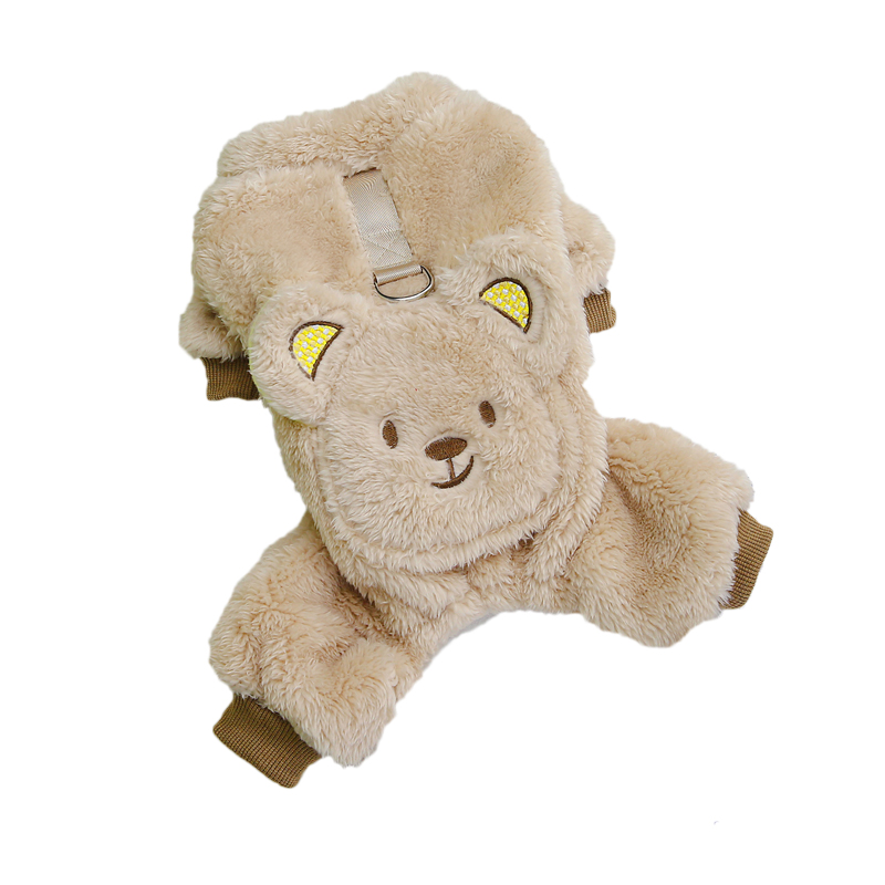 宠物双面牵引加厚休闲四脚衣柔软保暖狗狗衣服比熊泰迪小型犬冬天