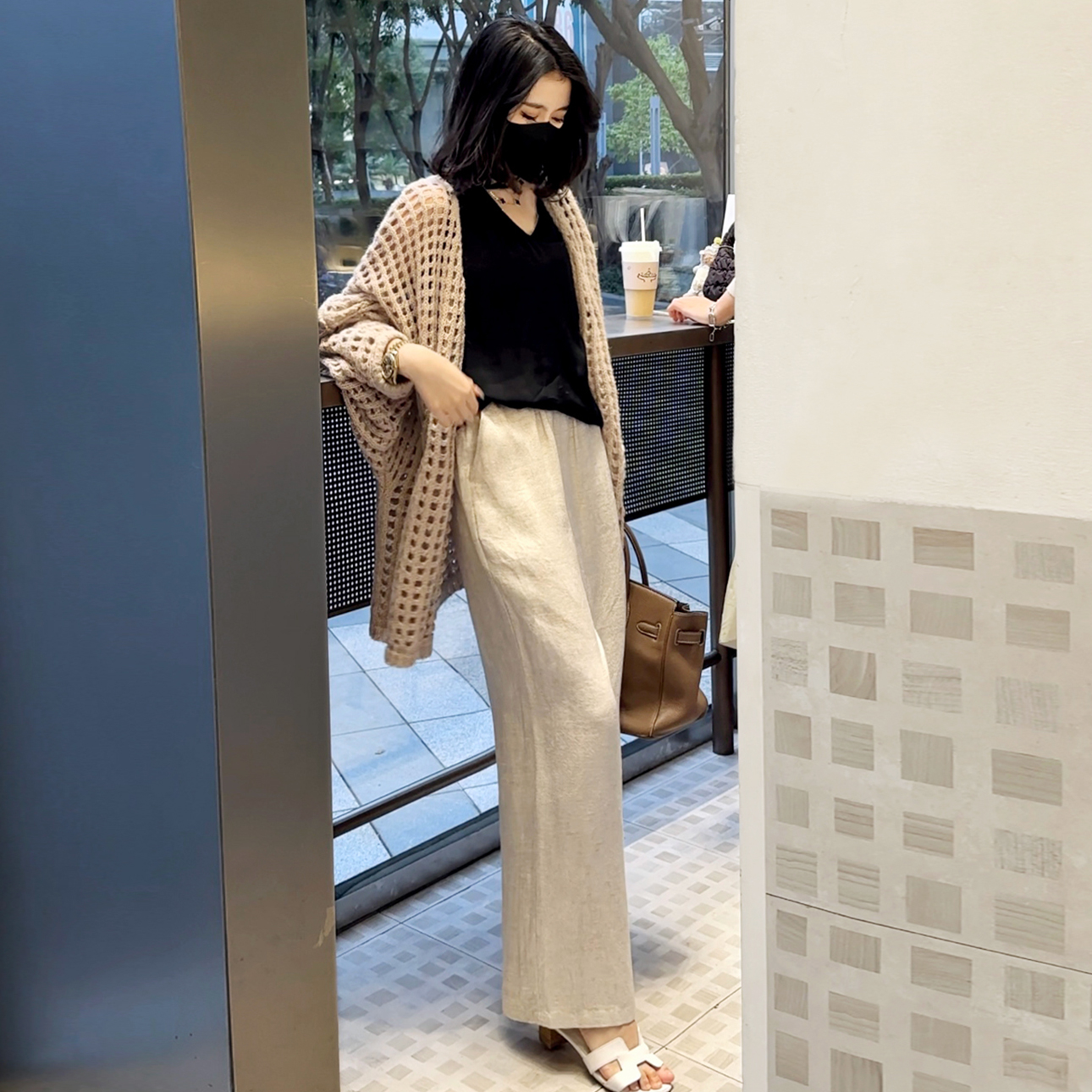 【Linda姐高端线】春夏慵懒简约气质显瘦麻直筒裤休闲裤AA4KXX039