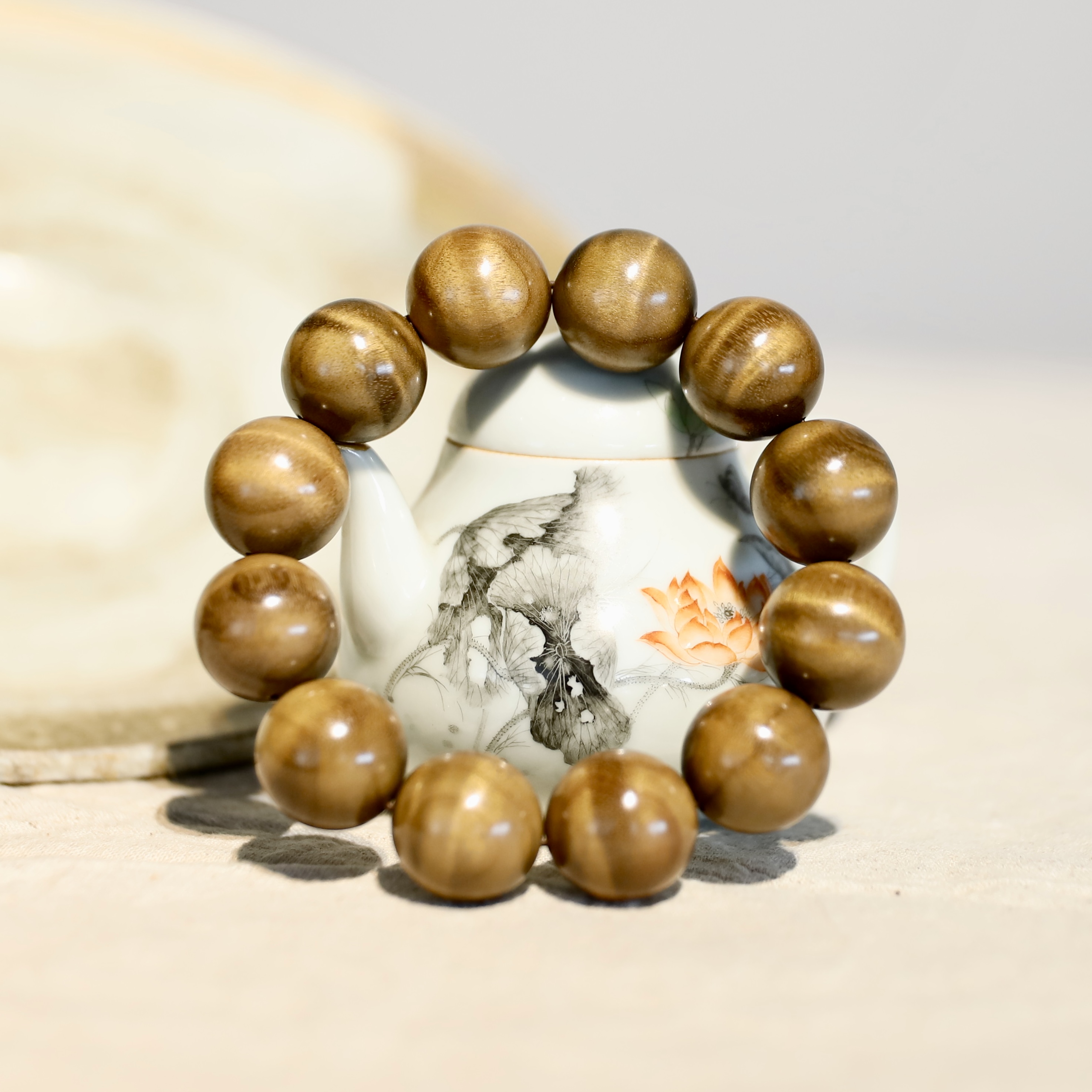 金丝楠满水波20MM单圈