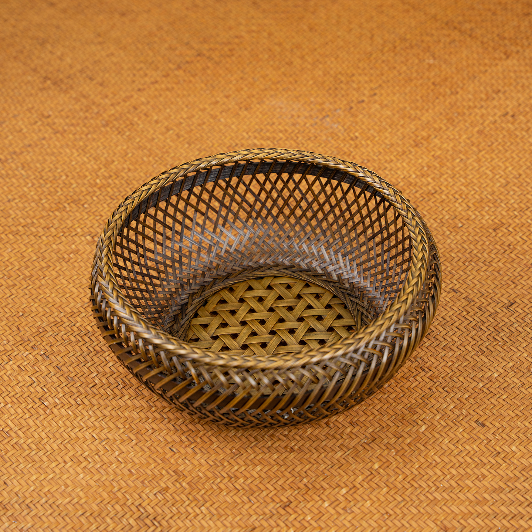入香盛笼桶竹纯手工竹编茶盘茶具收纳茶道摆件茶点水果篮点心篮