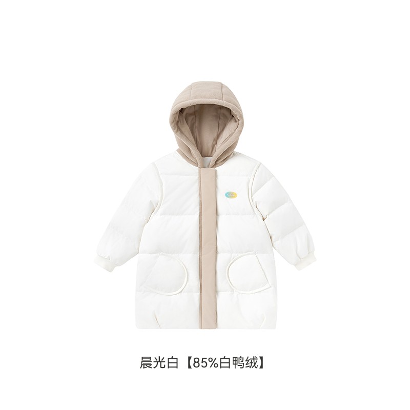 英氏儿童羽绒服冬季男童女童三防外套2024新款YRWRJ4Q631A