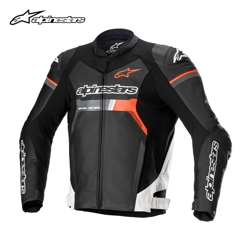 a星alpinestars摩托车冬季防风保暖骑行皮夹克GP FORCE V2皮衣男