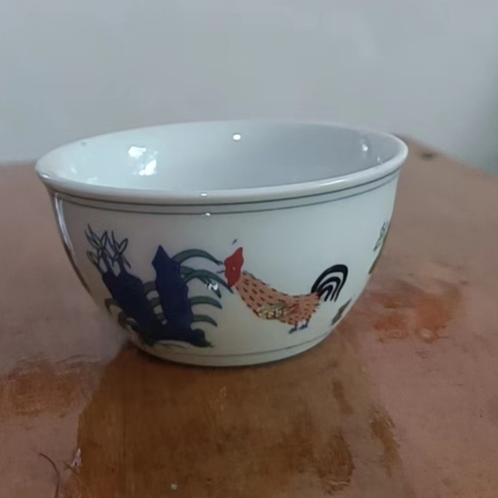 阿胜古瓷多成化鸡缸杯