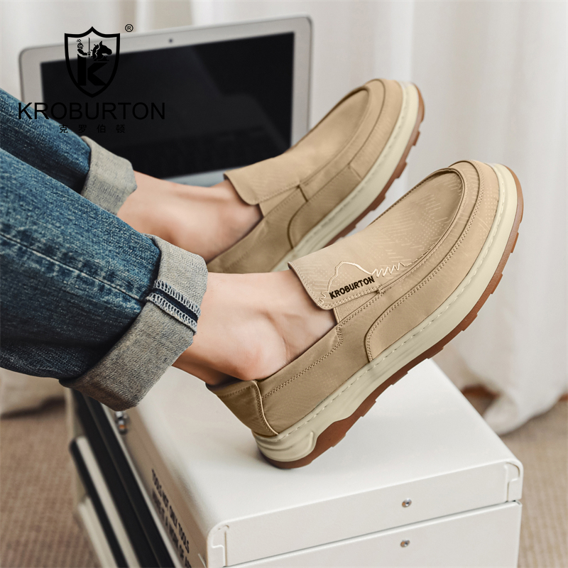 KROBURTON/克罗伯顿2025新款男士时尚百搭休闲布鞋透气软底男鞋