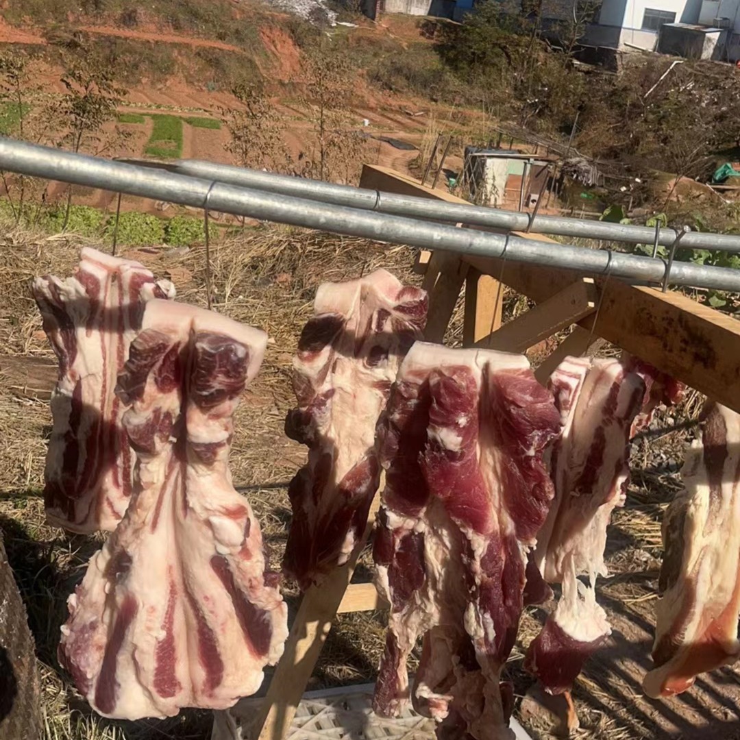 正宗江西特产晒干腊肉后腿肉农家土猪腊肉咸香腊味年货1-5斤装