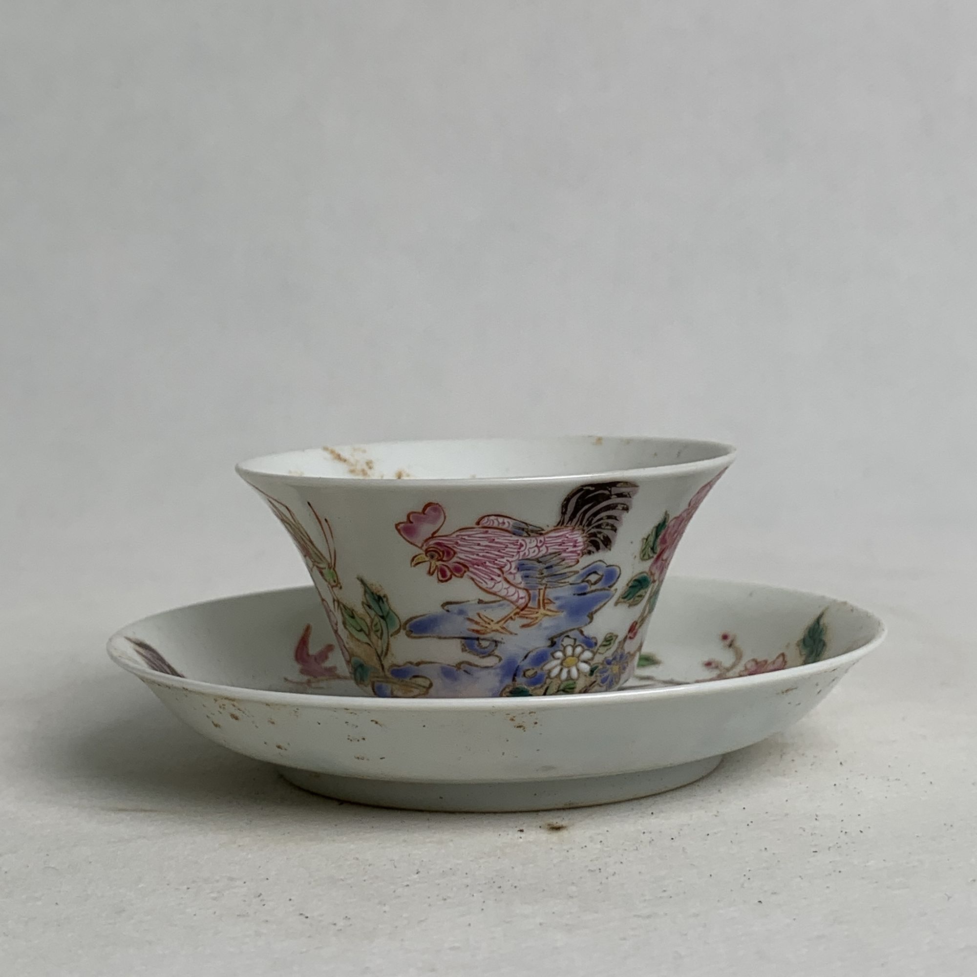 清雍正・粉彩大吉图套杯【古董】X20240923264