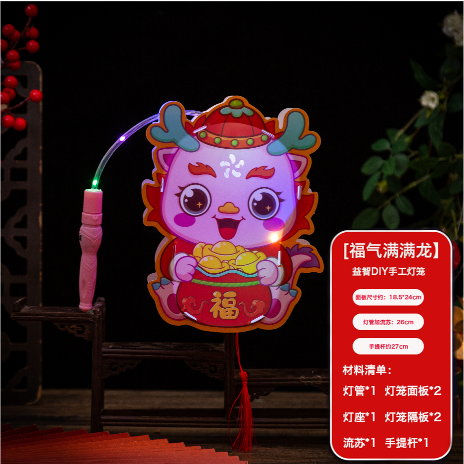2024全新LED龙年手工DIY花灯  批发链接2