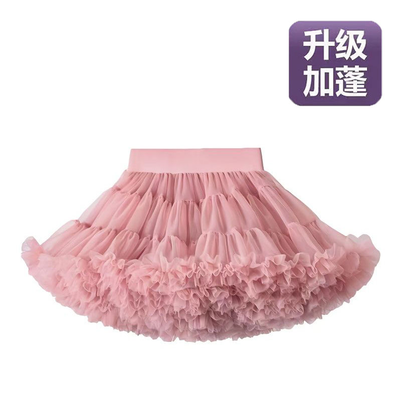 女童2023秋冬季公主tutu裙女童半身裙ins百搭兔兔裙儿童蓬洋气