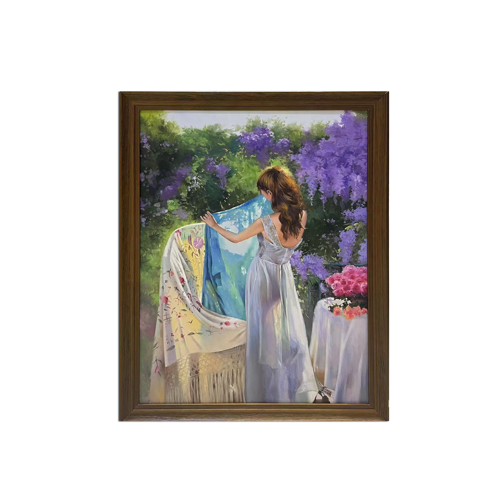 纯手绘油画【人物】画面尺寸60*80客厅卧室玄关餐厅风景