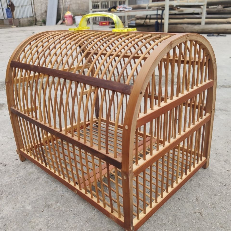 竹鸡笼家用鸟笼子竹鹧鸪鸟笼养鸟笼可养鸽子斑鸠画眉鸟笼