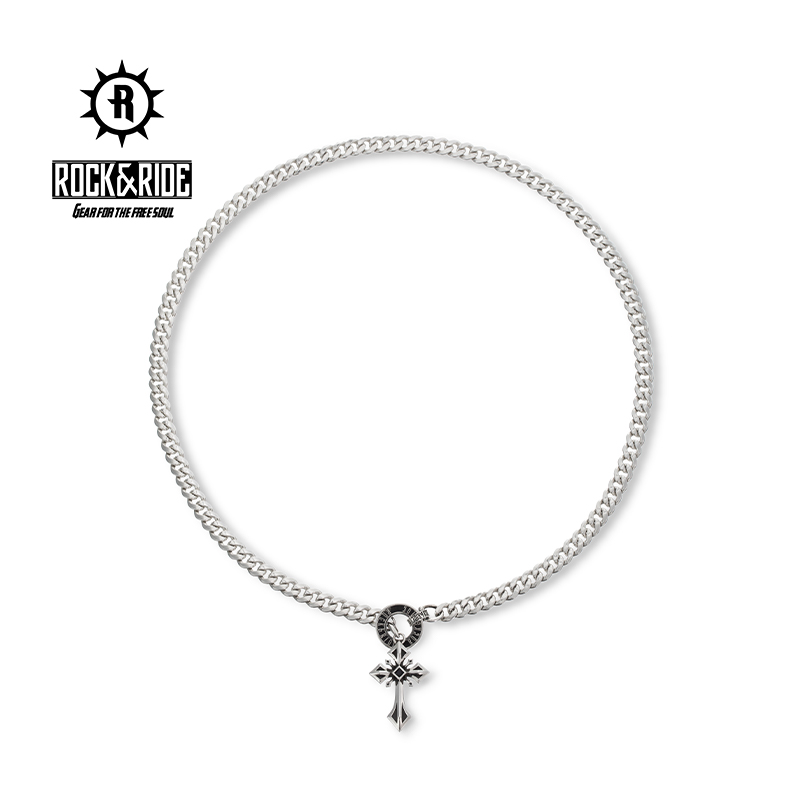 ROCK&RIDE 坠链均925银 Lost Habana系列古巴十字架项链男士欧美