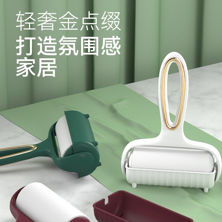【粘毛器+3卷纸】滚筒去毛神器可撕式粘尘纸家用吸毛刷衣服替换卷