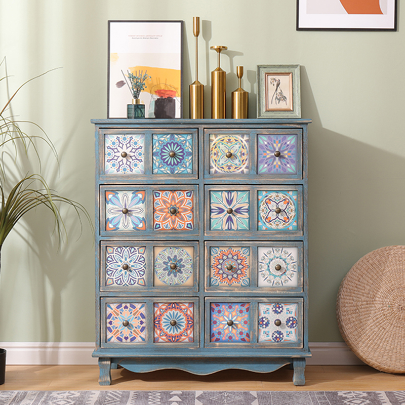 实木卧室客厅斗柜抽屉式大容量美式五斗柜收纳柜子家用多功能边柜