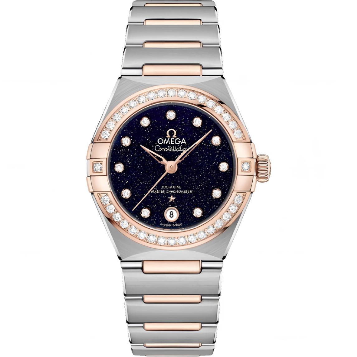 99新 Omega/欧米茄 欧米茄星座女表机械/29mm/间金