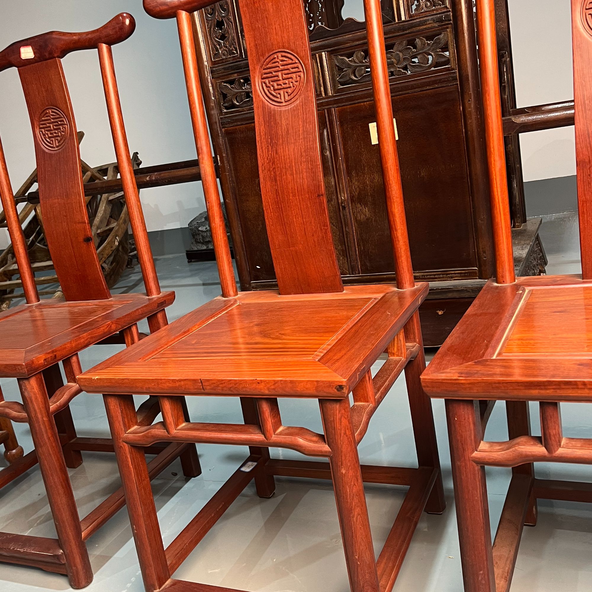 红木家具花梨木官帽椅新中式