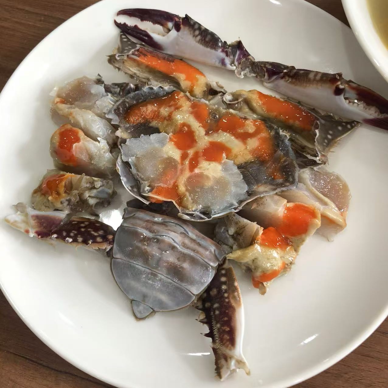 宁波舟山特产 家庭款红膏呛蟹 咸蟹江蟹生 生吃 顺丰包邮