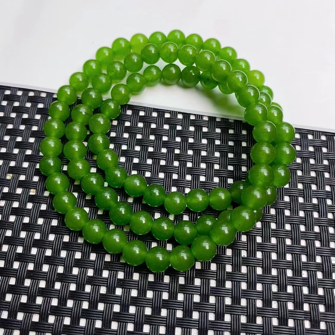 [聚小石]A149俄绿系多圈6M设计轻奢时尚手链手串项链