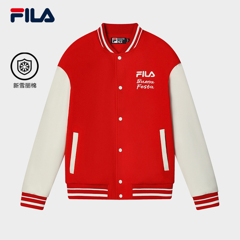 Fila/斐乐男子冬季新款【张艺兴同款】龙运呈祥棒球棉服F11M419901