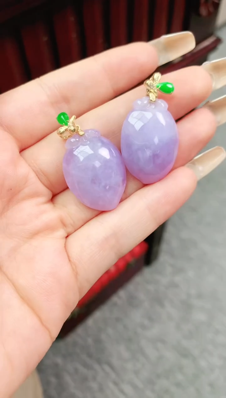 【闪购商品】翡翠颈饰18K金镶嵌多样性发货