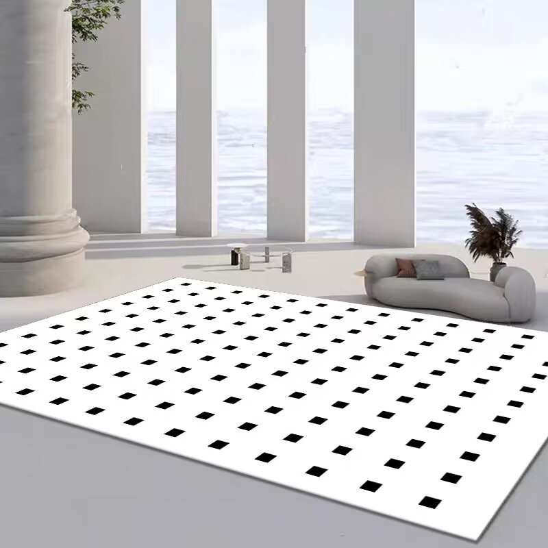 轻奢简约风比利时圈绒家用大面积客厅地毯