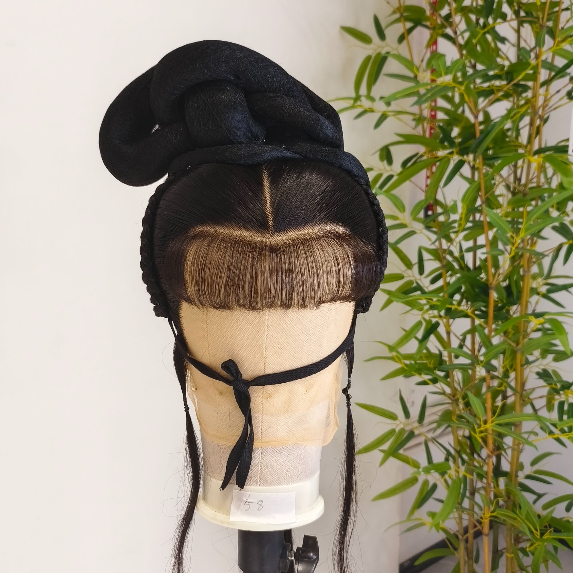 越剧黄梅戏真发头套