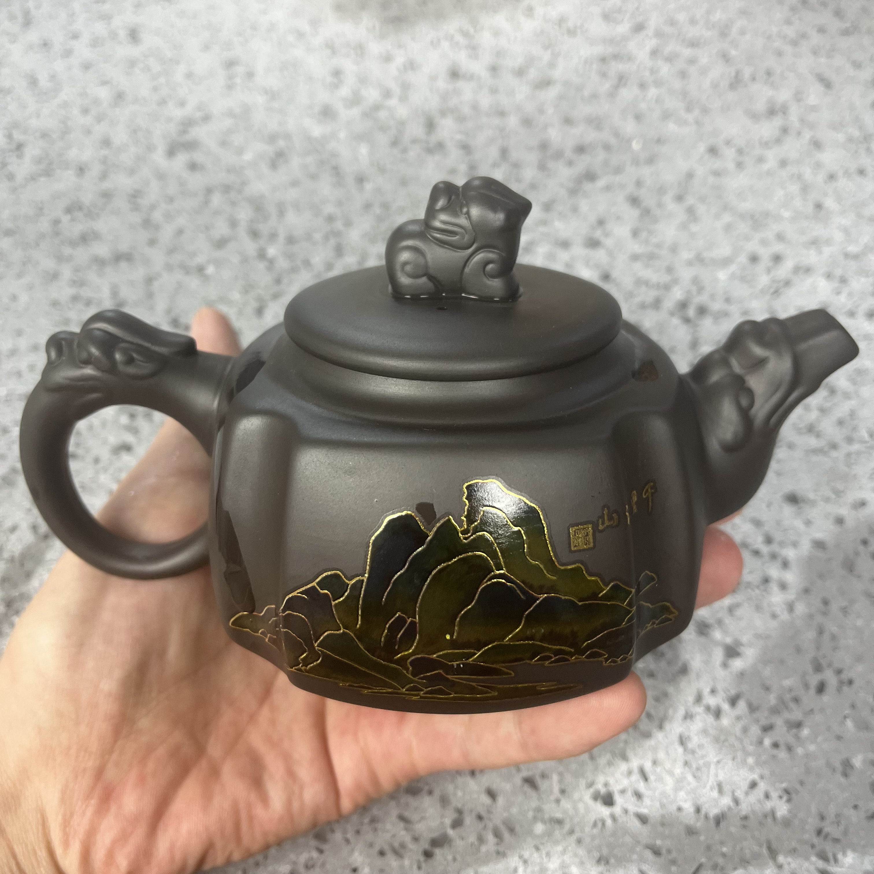 深井老紫泥千里江山茶具茶器V2