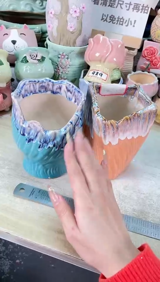 【闪购商品】陶瓷15cm以下@@A4-33C溢彩2件套