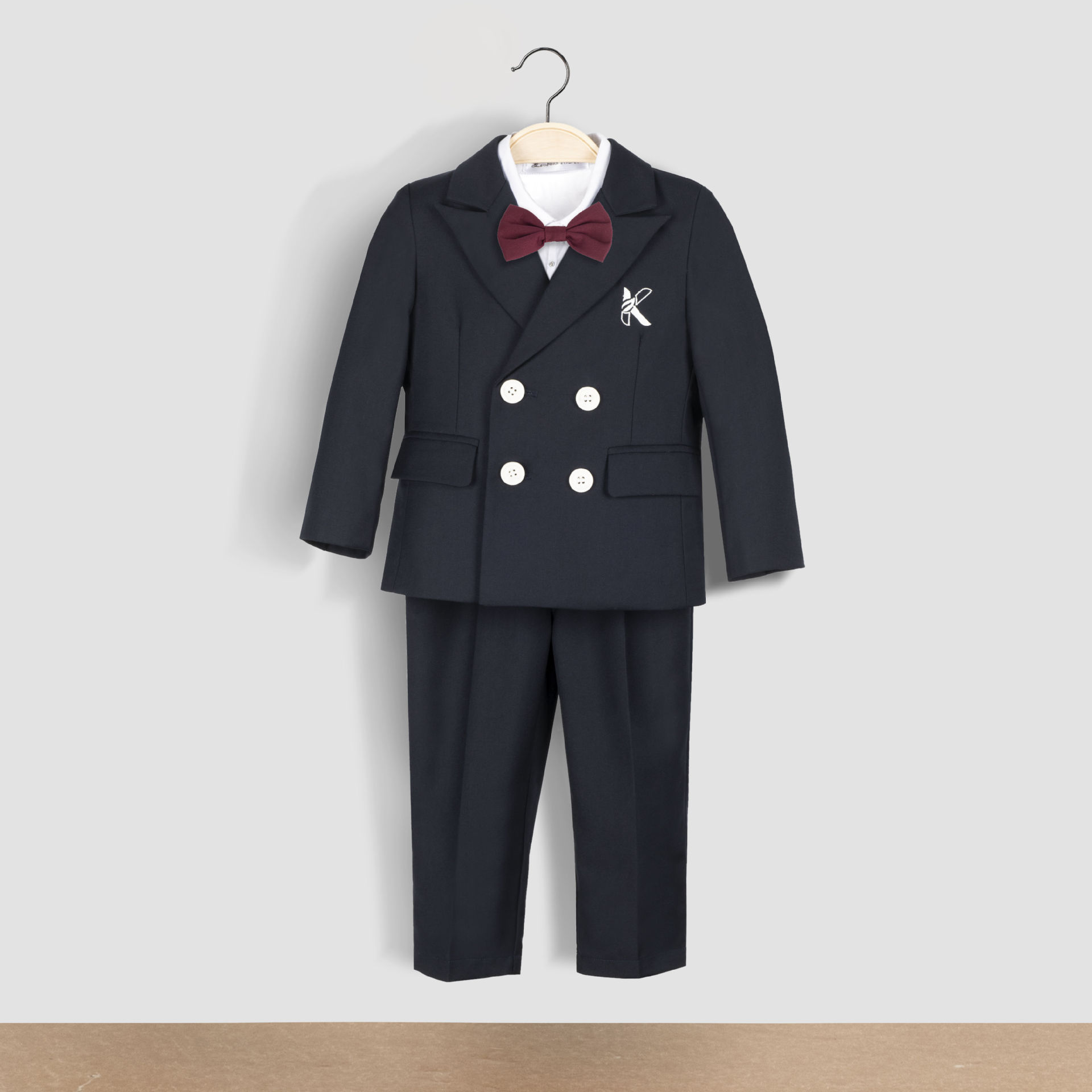 儿童春秋西服外套男童单西装小童生日周岁婚礼服英伦表演服演出服