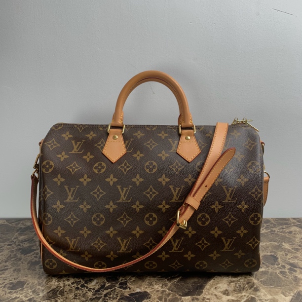 95新 LouisVuitton/路易威登 speedy35  单肩包 手提包 斜挎包 
