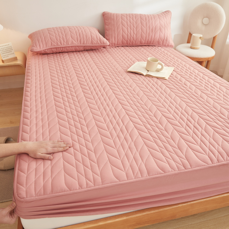 【定制链接】加厚防滑高档宿舍绣花绗缝纯棉罩套