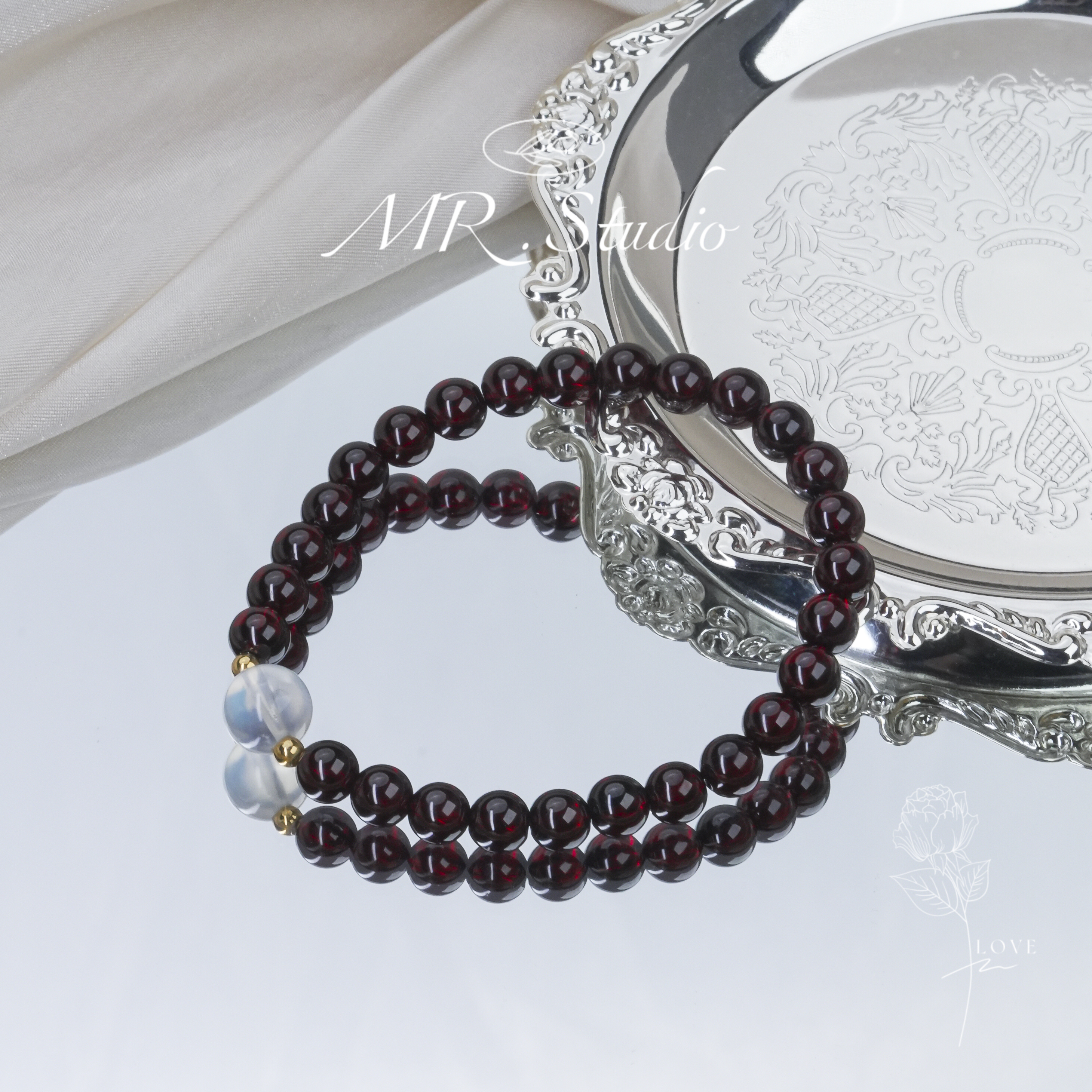 木润【石榴石】天然宝石石榴石手串