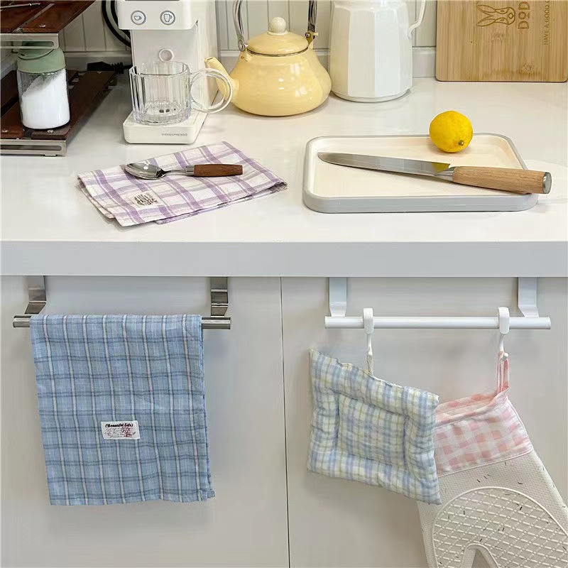 多功能ins毛巾架家用厨房免打孔柜门抹布架卫生间浴室单杆毛巾挂