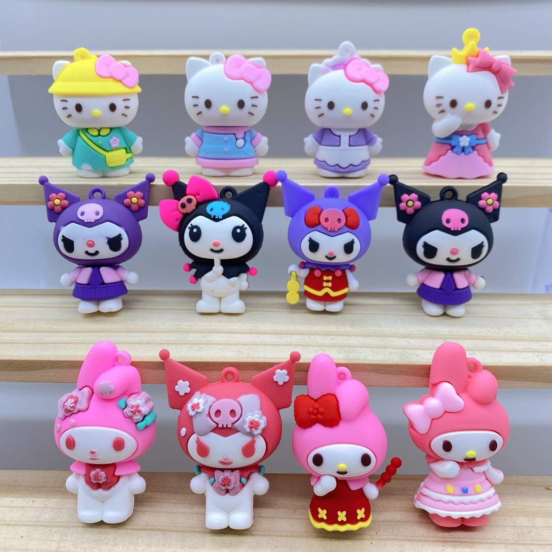 三丽鸥库洛米系列小孩玩具儿童玩偶生日礼物手工DIY