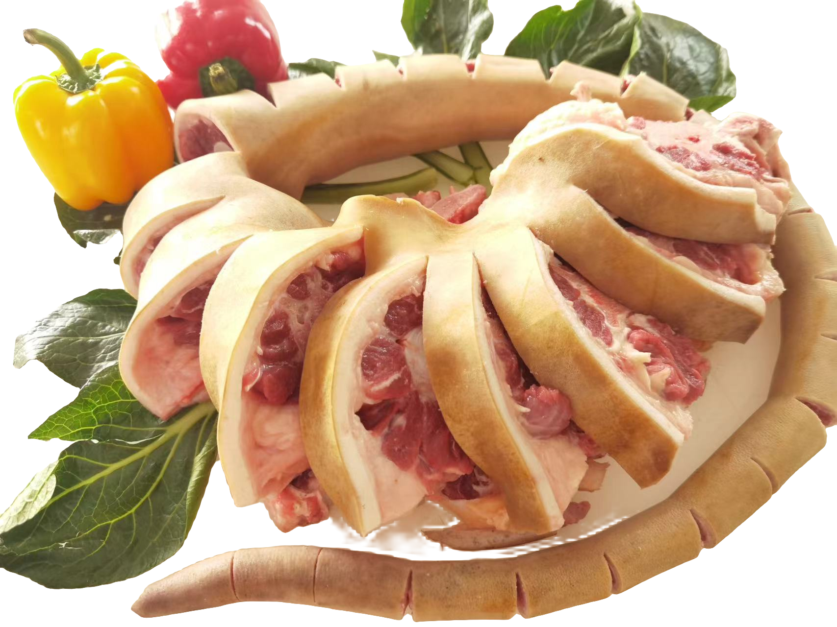 广西散养黄牛带皮黄牛尾2斤黄牛蹄2斤顺丰包邮